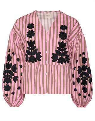 Rikke Top - Pink Stripes
